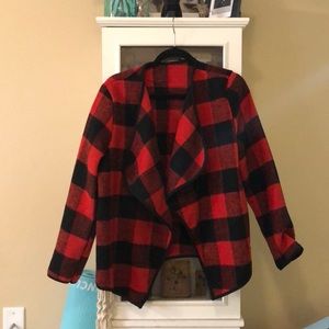 buffalo plaid cardigan